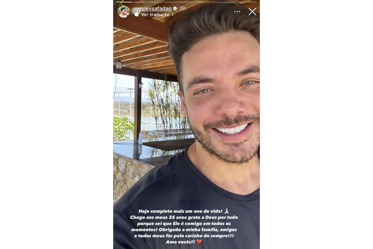 Wesley Safadão apareceu pela primeira vez após anunciar pausa na carreira