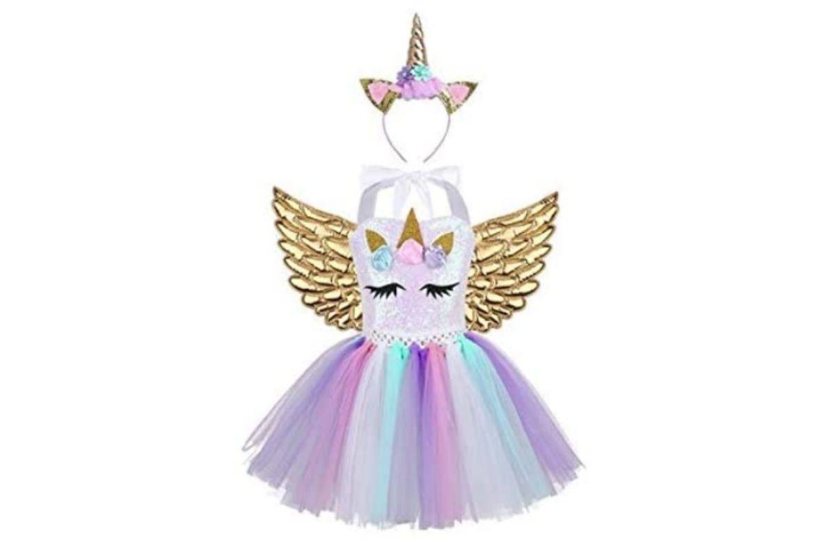Fantasia infantil para Halloween Vestido de Unicórnio