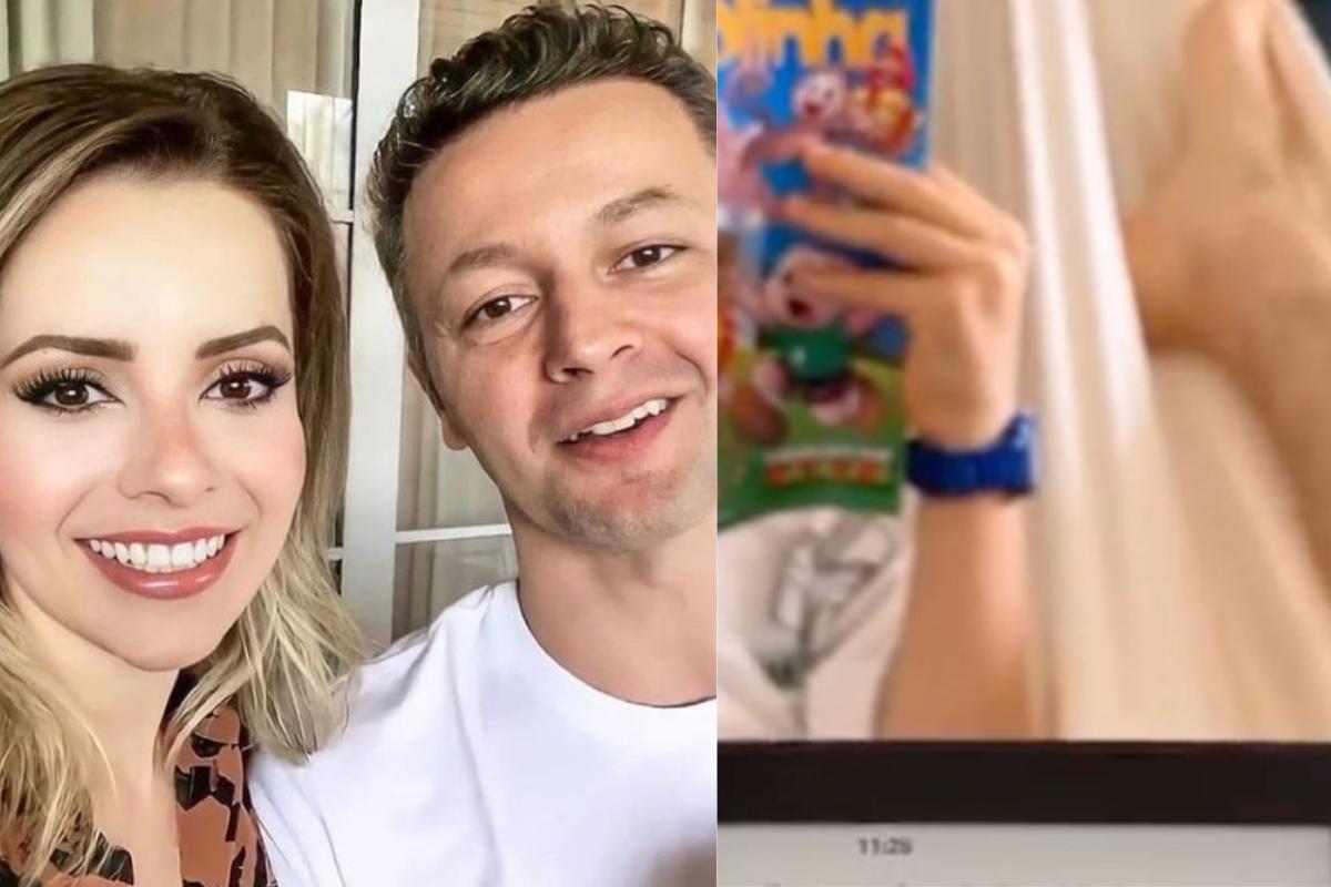 Filho de Sandy aparece curtindo momento com o pai
