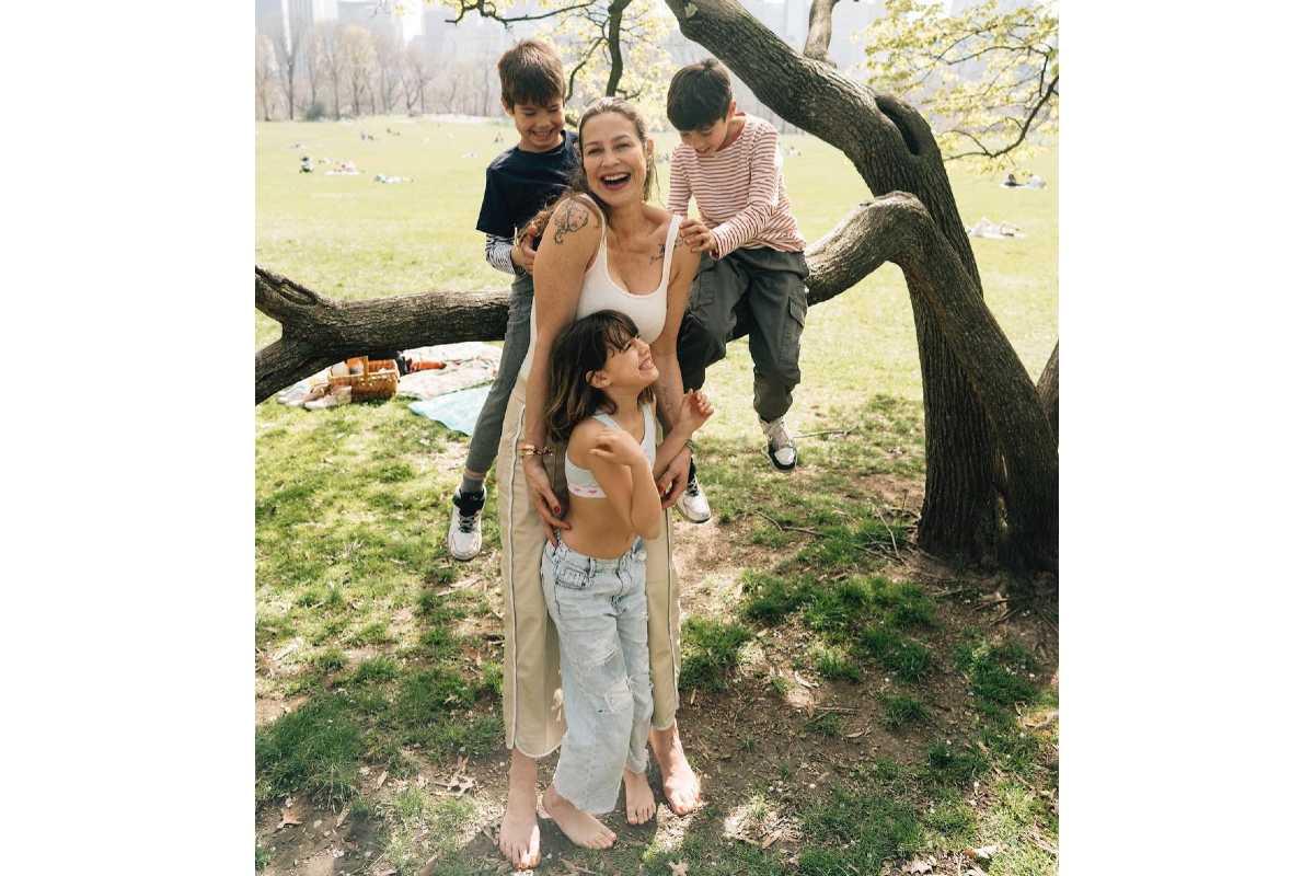 Luana Piovani e os filhos, Dom, Liz e Bem