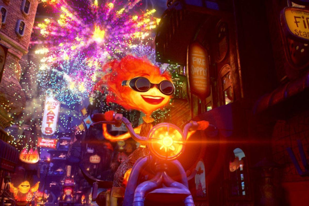 Filme Elementos - personagem Faísca