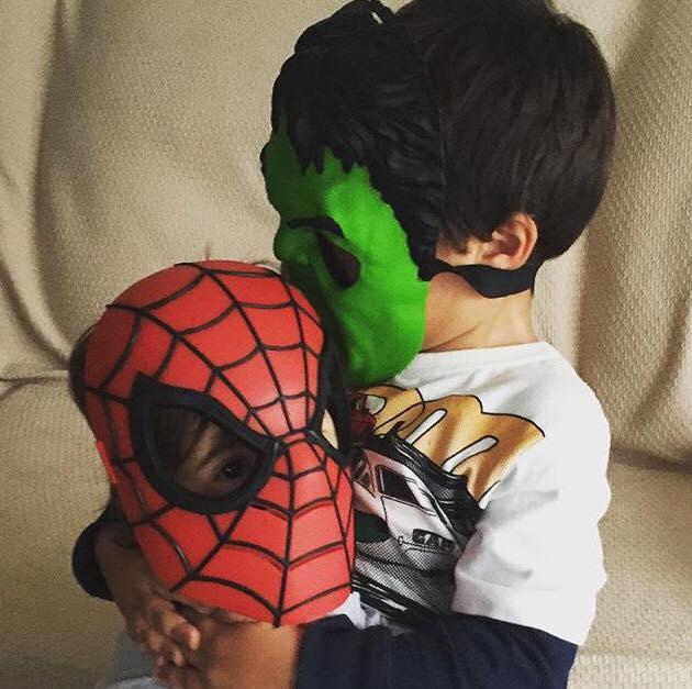 Pedro, 5 anos, e Beatriz, 1 ano, filhos de Rafaela e Felipe