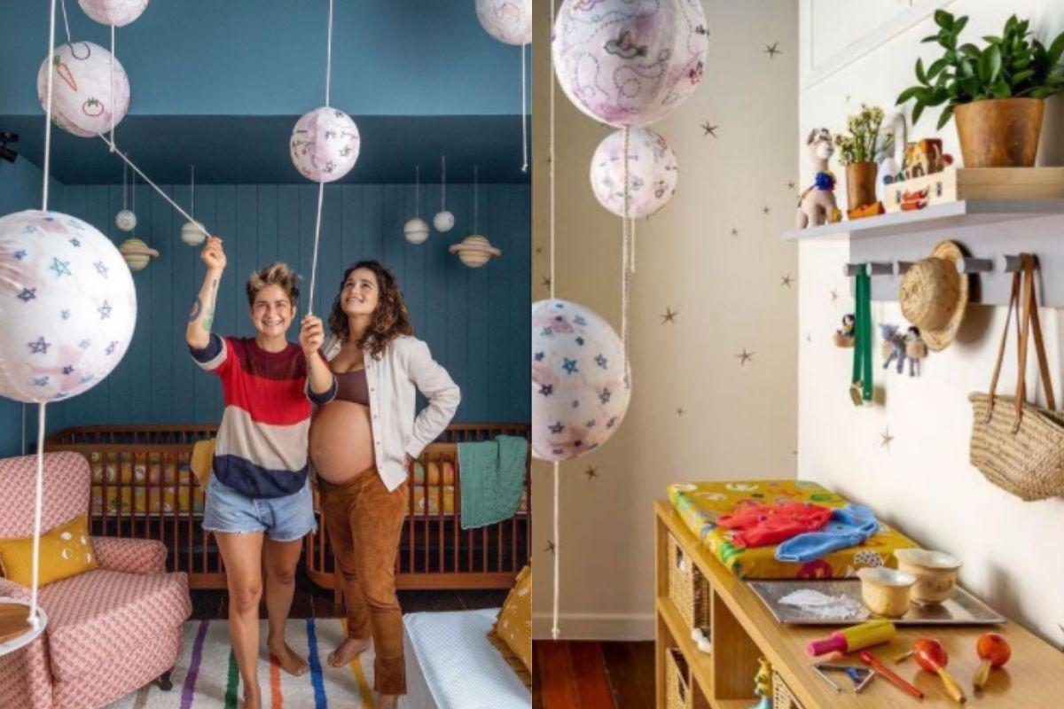 Quarto das gêmeas, filhas de Nanda Costa e Lan Lahn