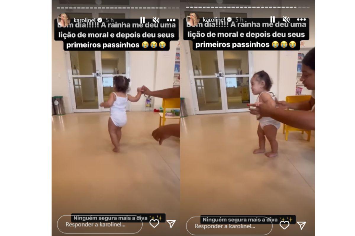 Cecília deu os primeiros passos 