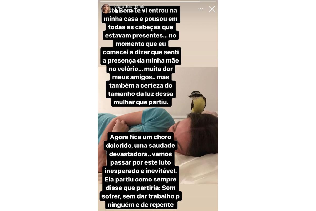 Giselle Prates postou uma homenagem para a mãe