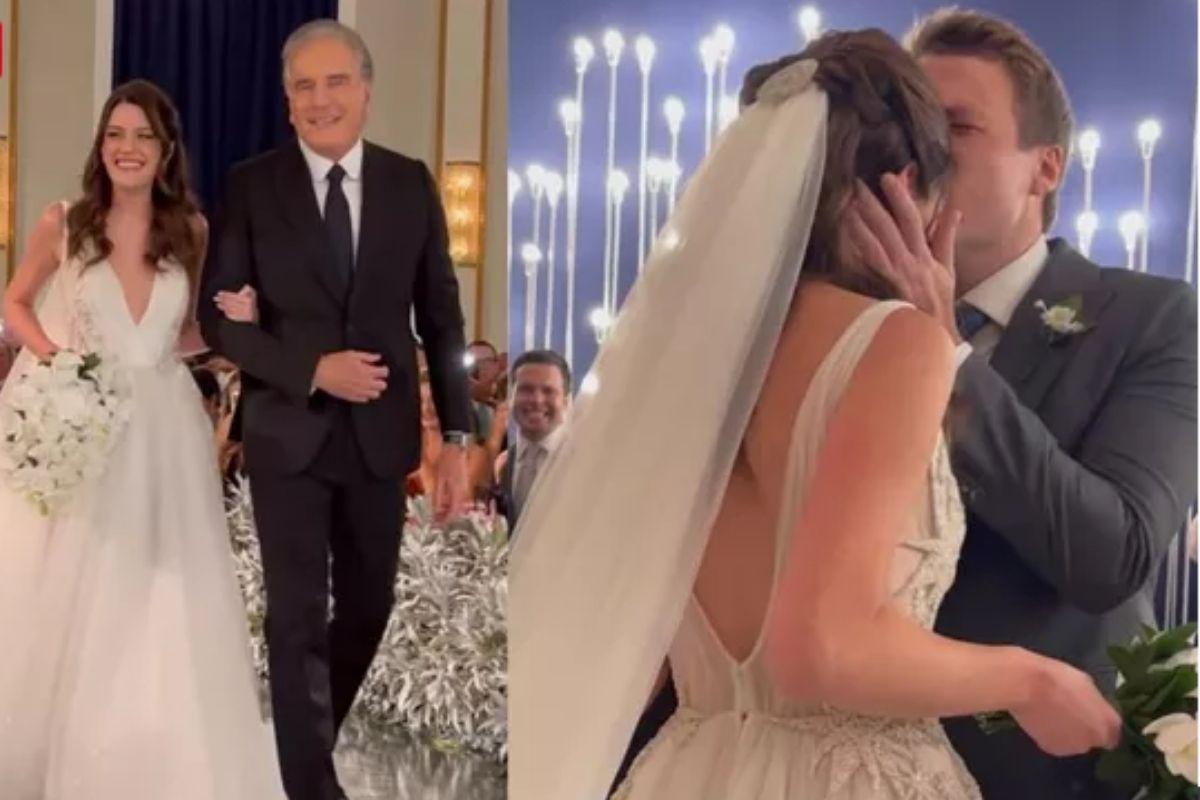 Filha de Roberto Justus se casa no Copacabana Palace