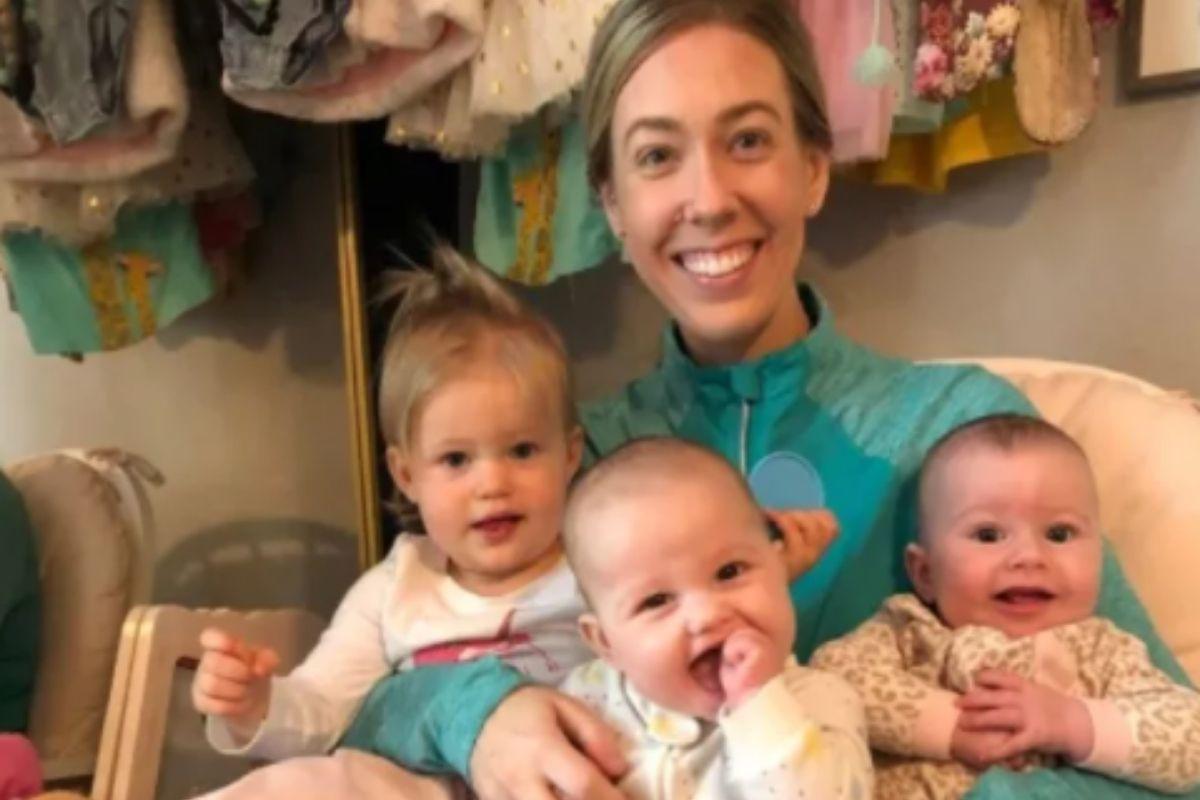 Mãe dá à luz 3 bebês em menos de 1 ano