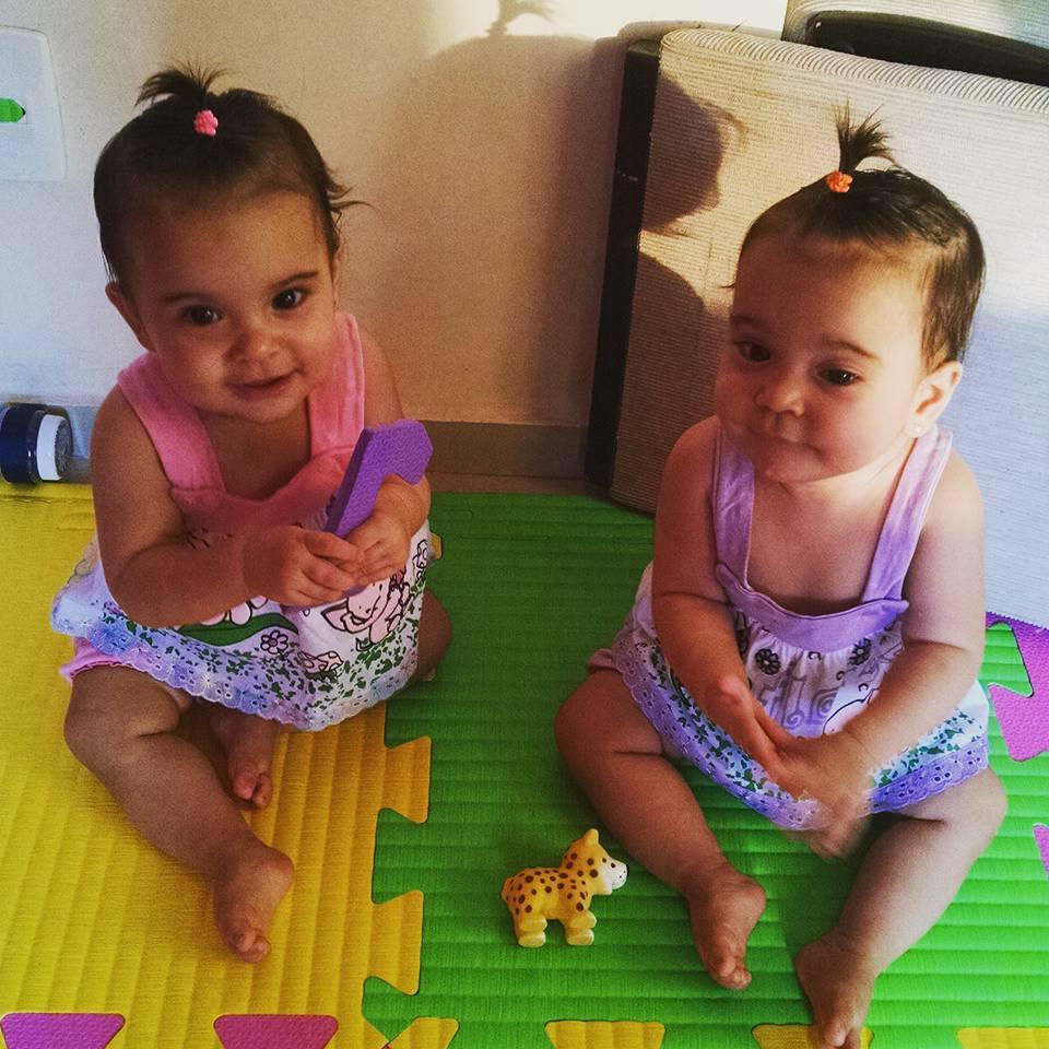 Giovanna e Jullia, 10 meses, filhas de Maísa e Marcus