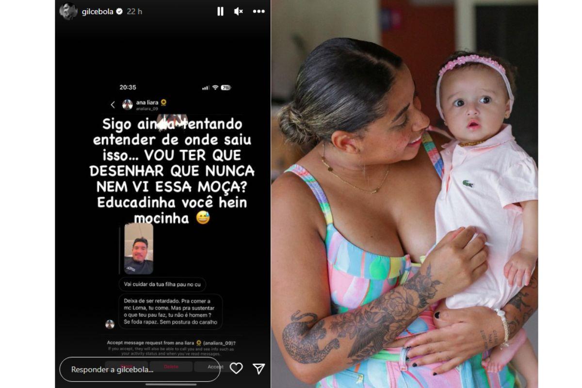 Gil Cebola, Neymar, parça Neymar, amigo Neymar, fotógrafo Neymar, Gil Cebola pai de Melanie, filha MC Loma, MC Loma e a filha, família MC Loma, bebê MC Loma