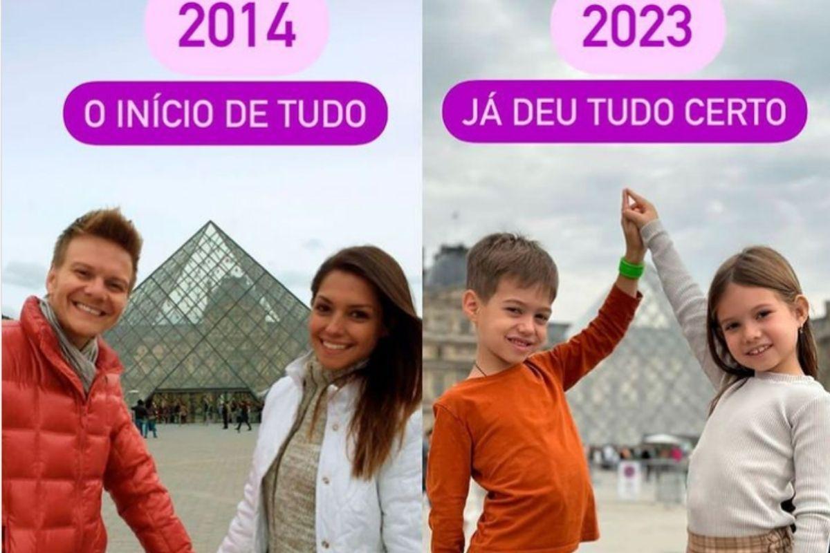 Thais Fersoza mostra antes e depois da família 