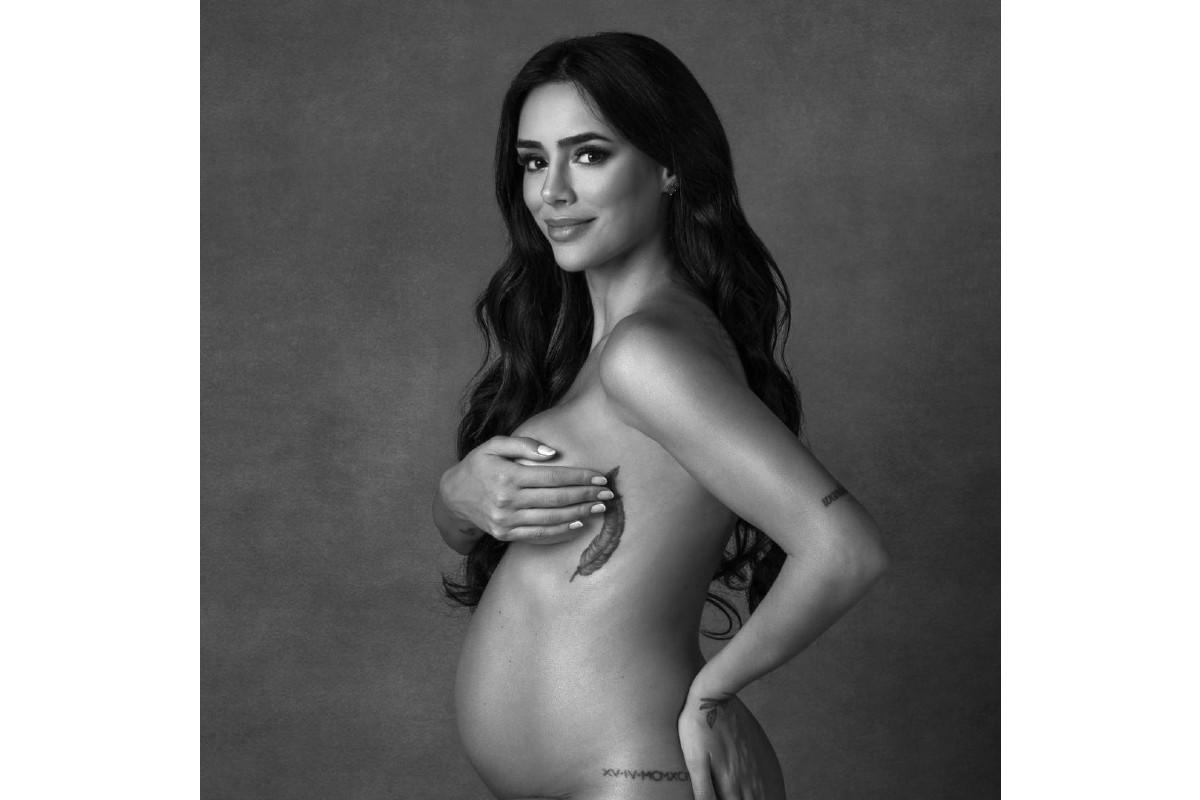bruna biancardi mostra barriga de grávida