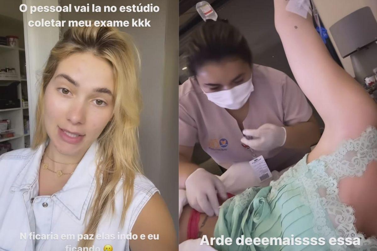 Virginia foi acompanhar as filhas após medicação 