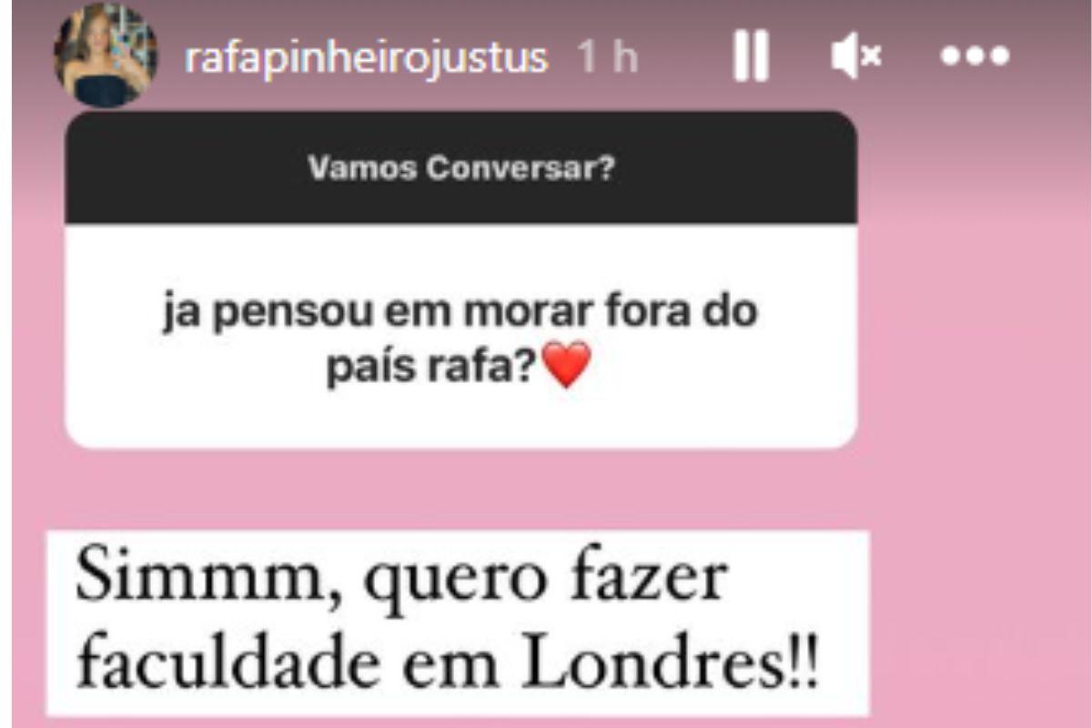 Rafa Justus fala sobre decisão de morar fora do Brasil