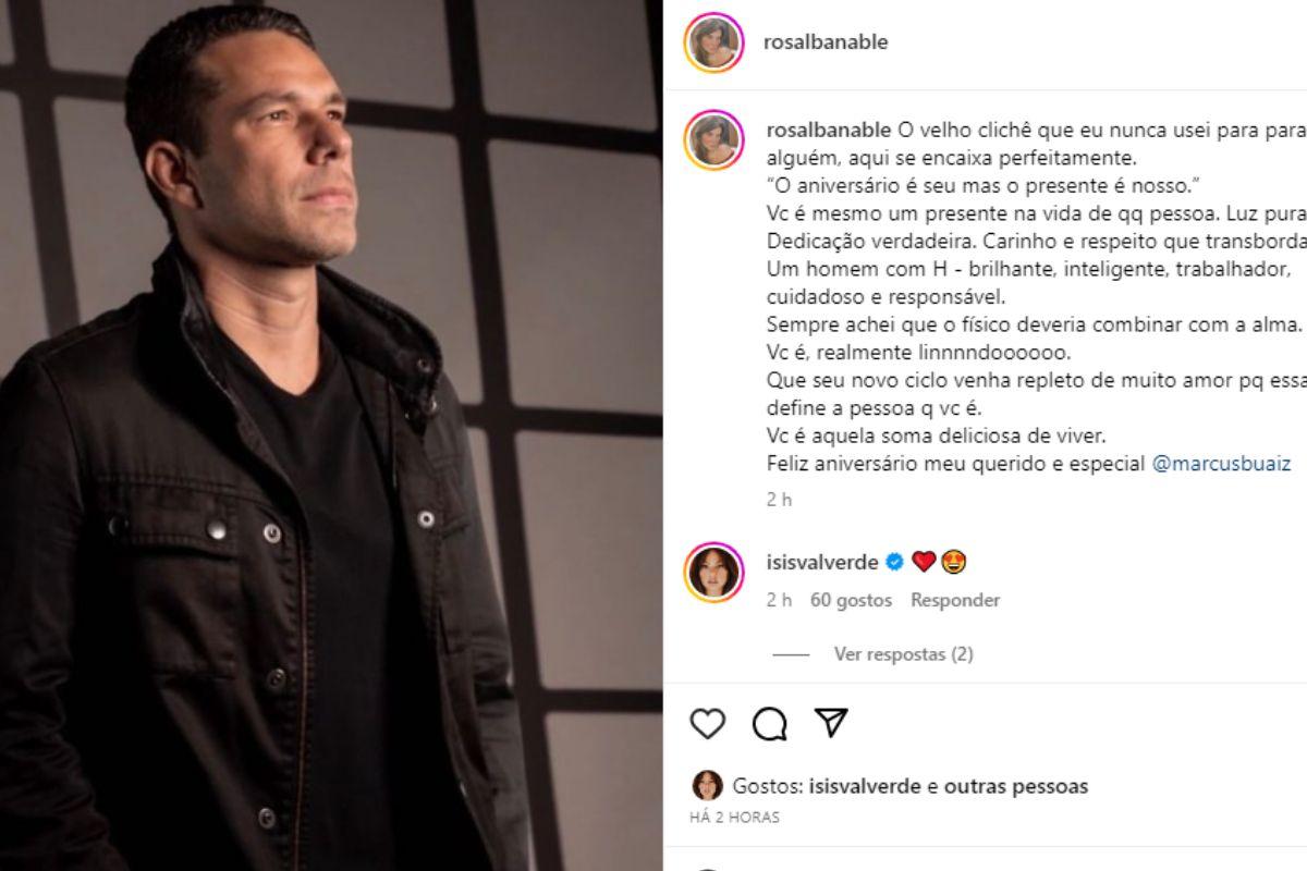 Mãe de Isis valverde faz homenagem a Marcus Buaiz