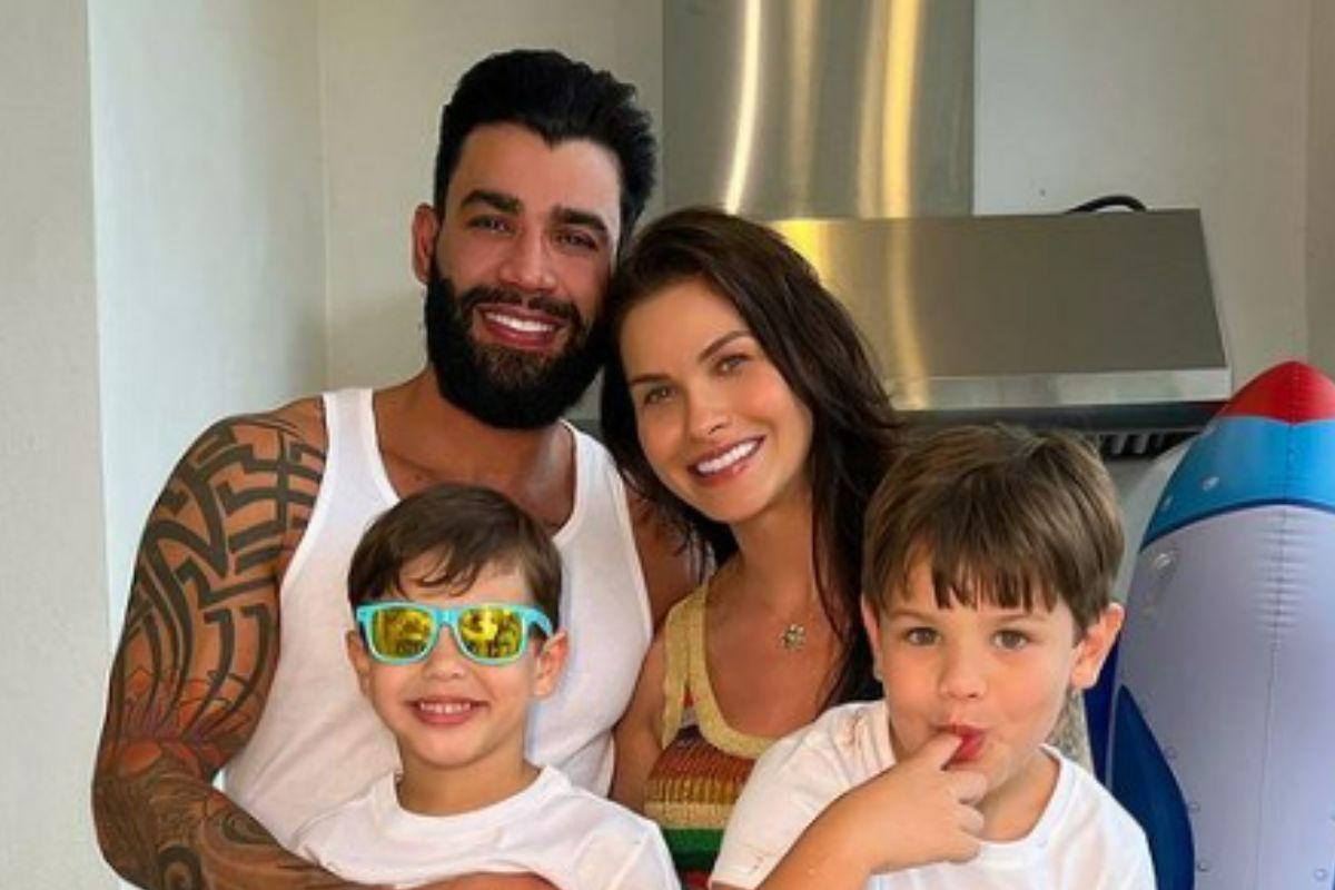 Andressa Suita comemora aniversário do filho Samuel