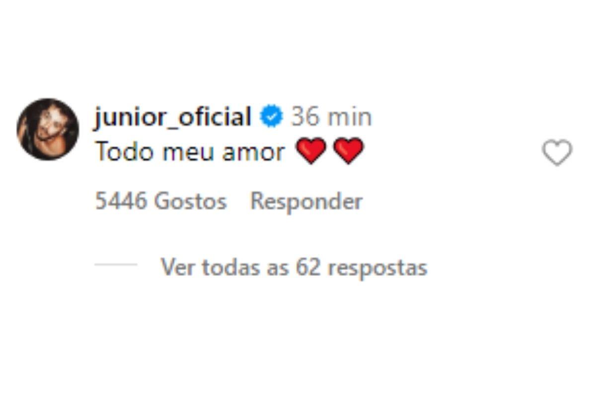 Junior comenta separação da irmã 