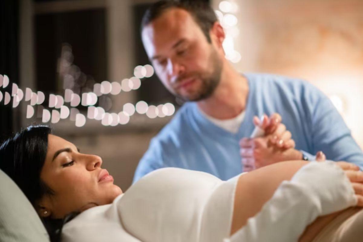 Mulher se preparando para o parto 