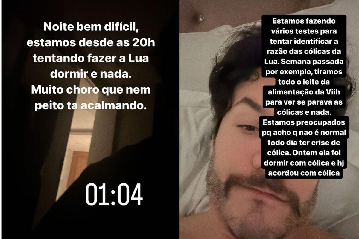 Eliezer revela que Lua sofre com cólicas constantes