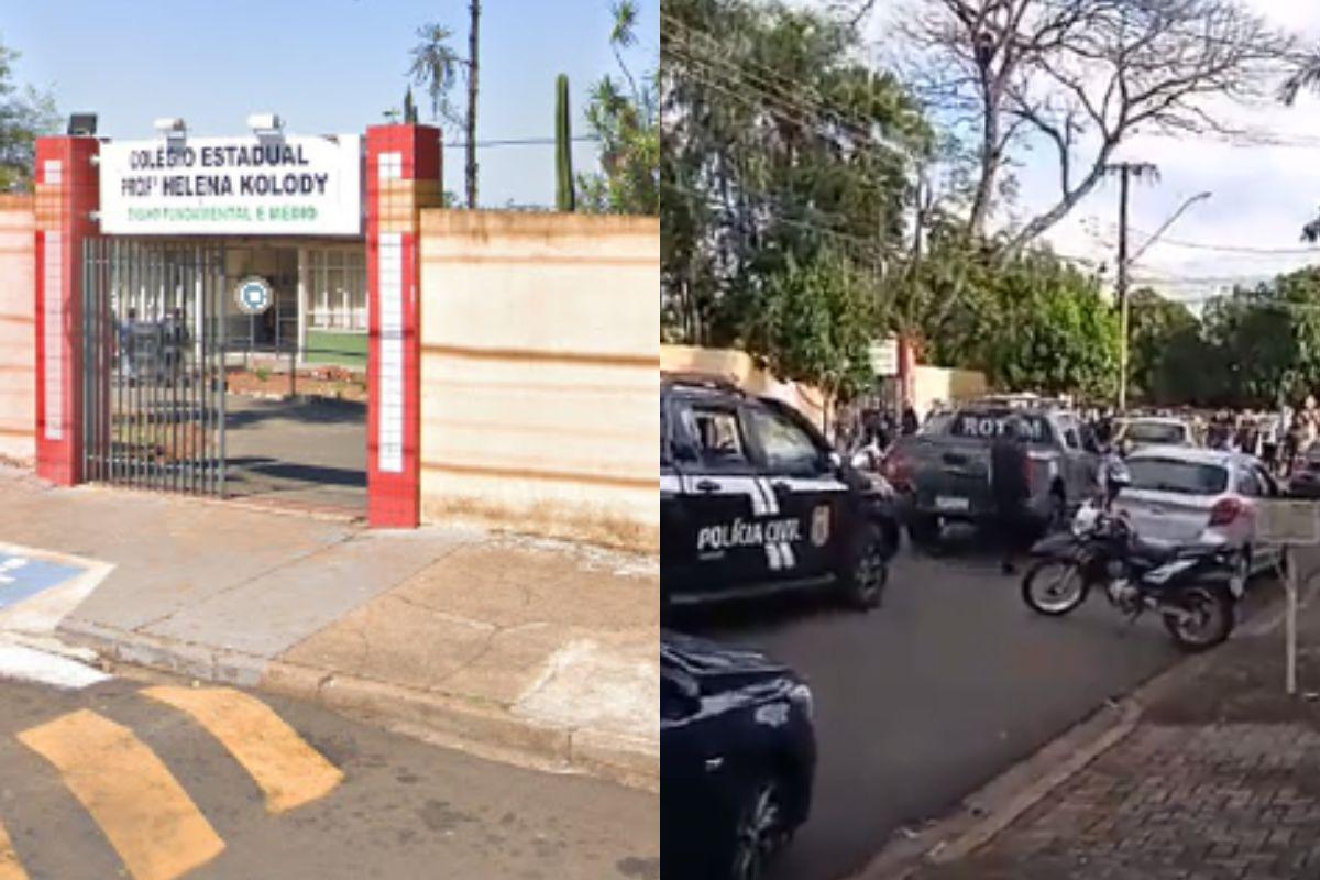 A policia foi acionada assim que tudo aconteceu