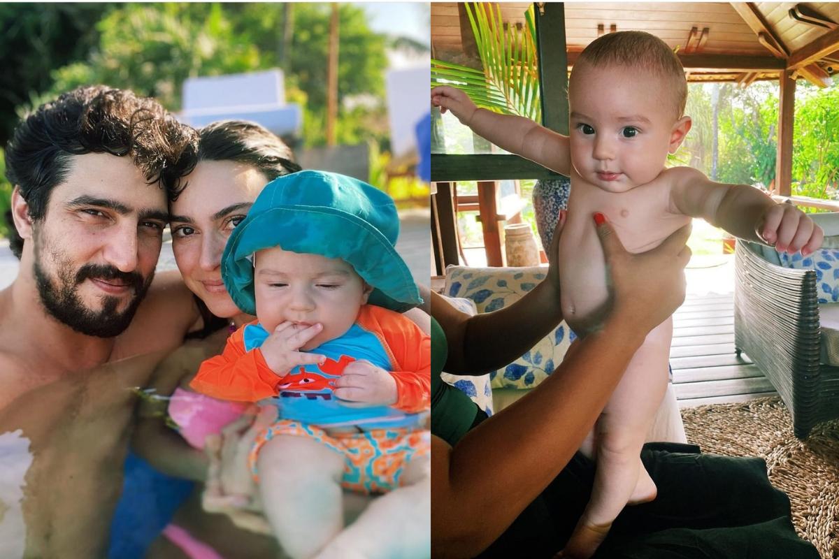 Thaila Ayala posta foto ao lado do marido, Renato Góes e do filho Francisco