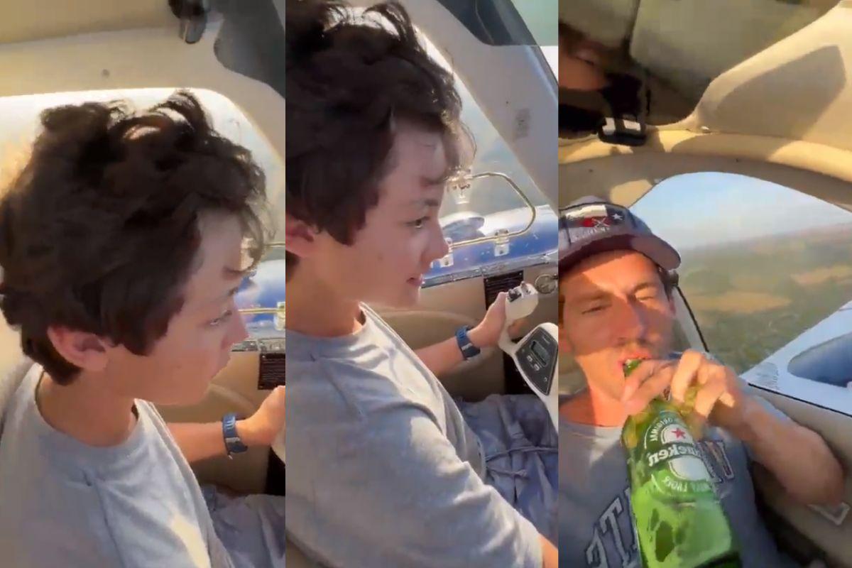 Pai e filho morrem em acidente de avião