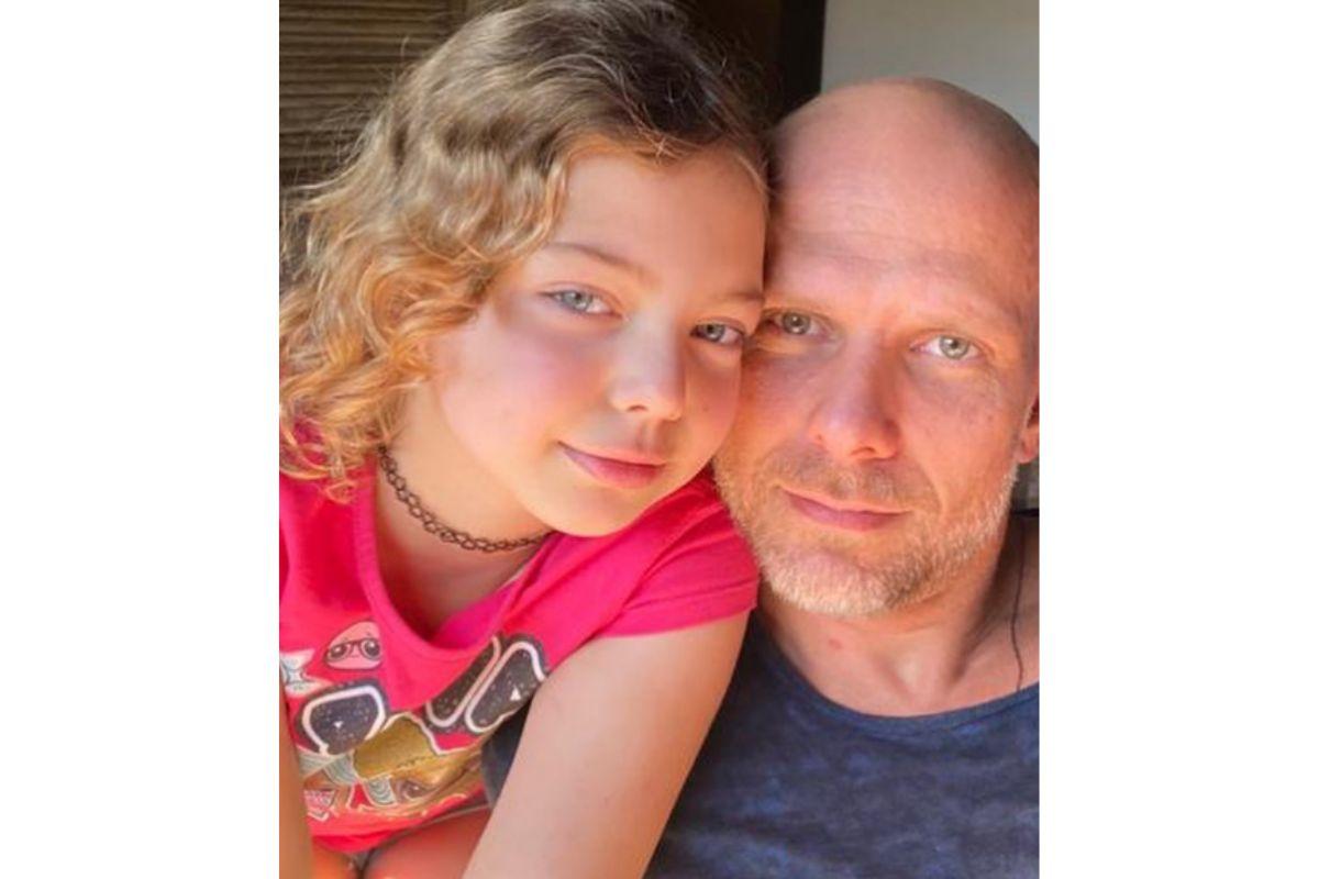 Fernando Scherer e filha