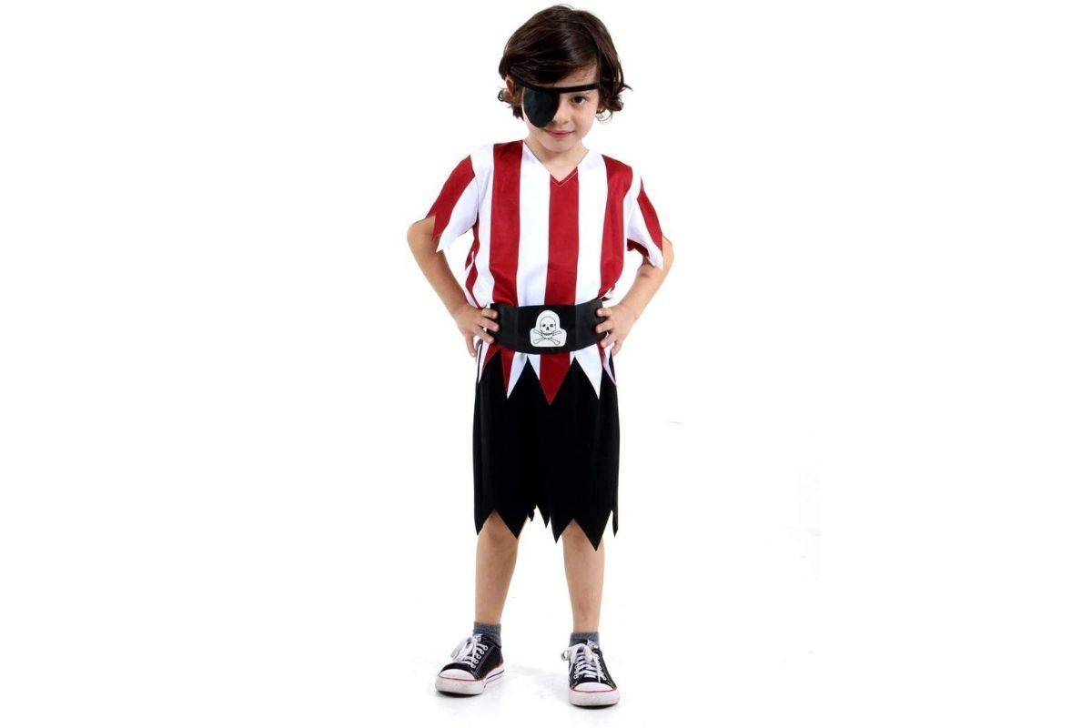 Fantasia infantil para Halloween Pirata