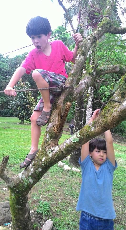 Andre e Samuel, 7 anos, filhos de Fabiana e Moises