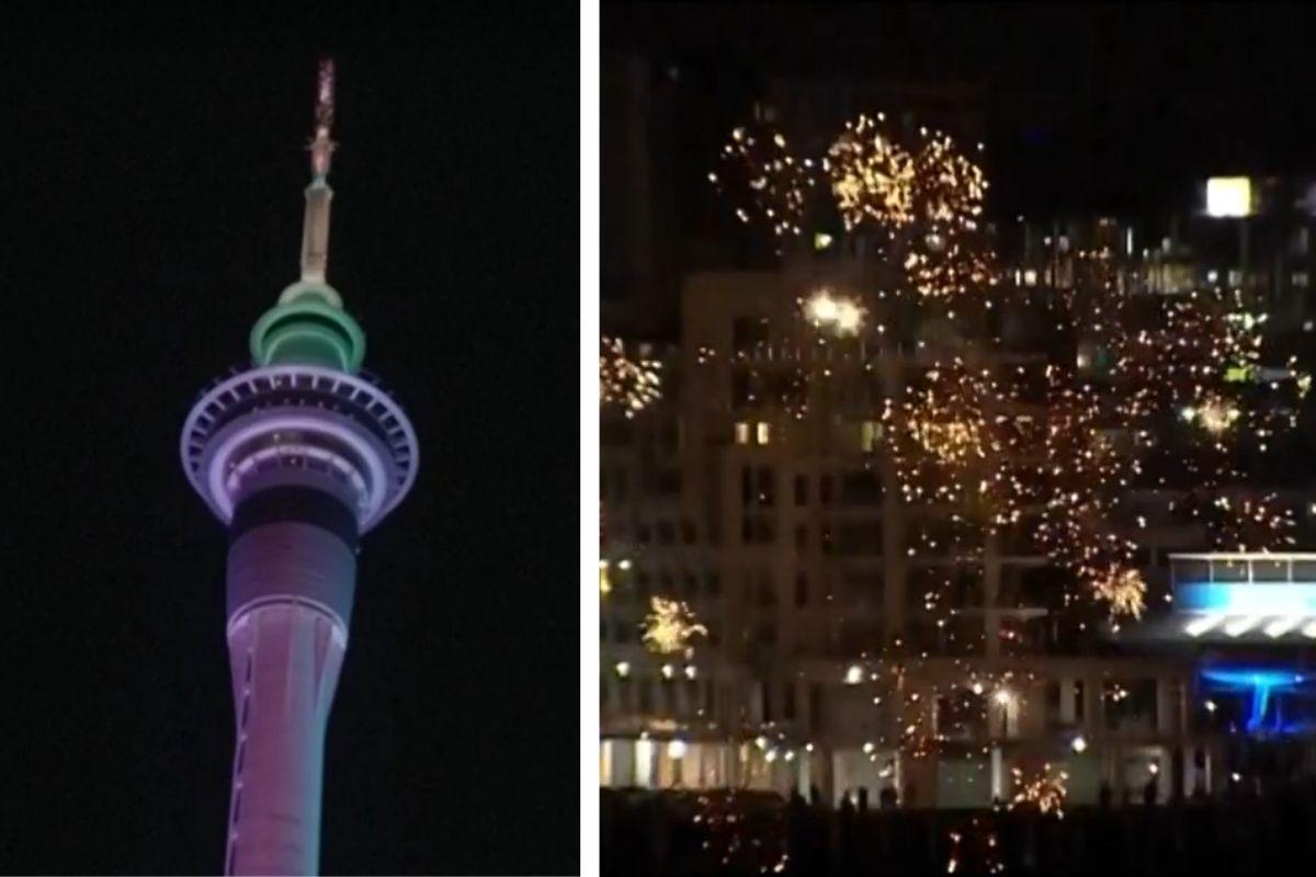 2022 está aqui! O ano já virou na Nova Zelândia com direito a show de luzes