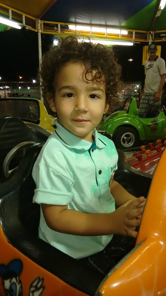 Matheus, 2 anos, filho de Maiara e Ueslei