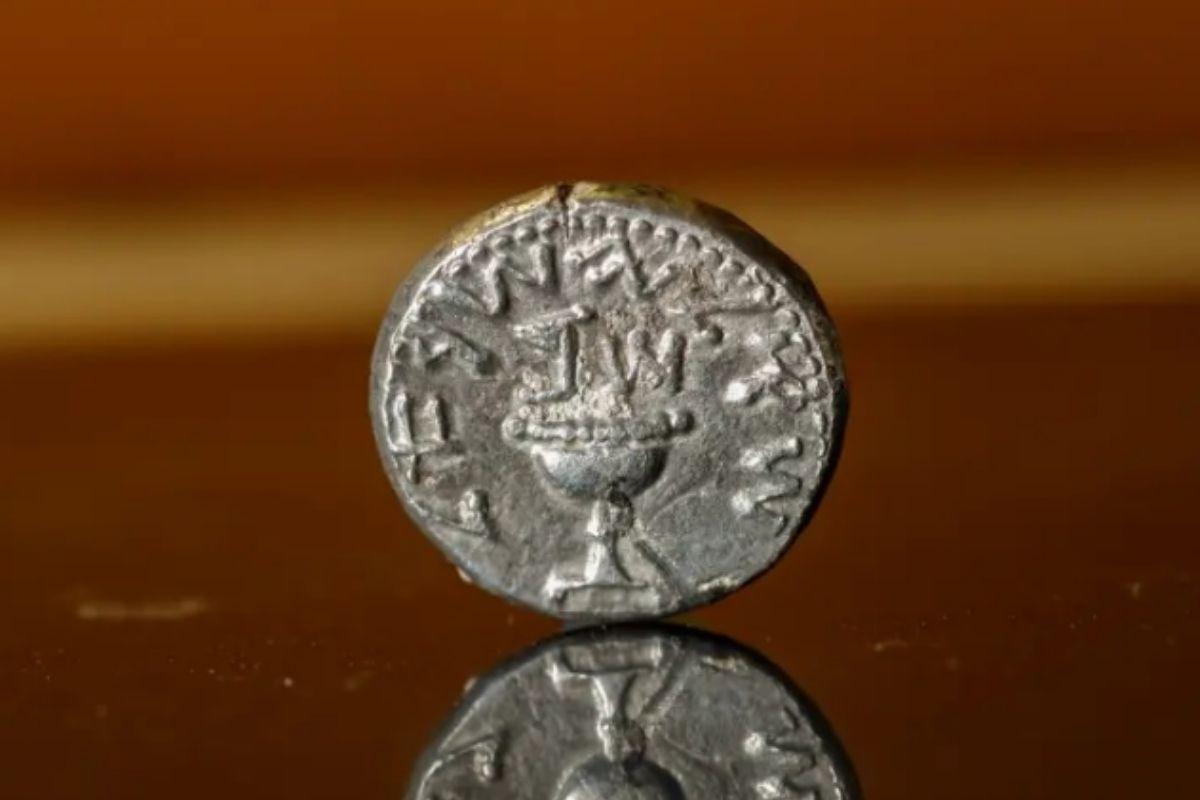 Menina encontra moeda histórica