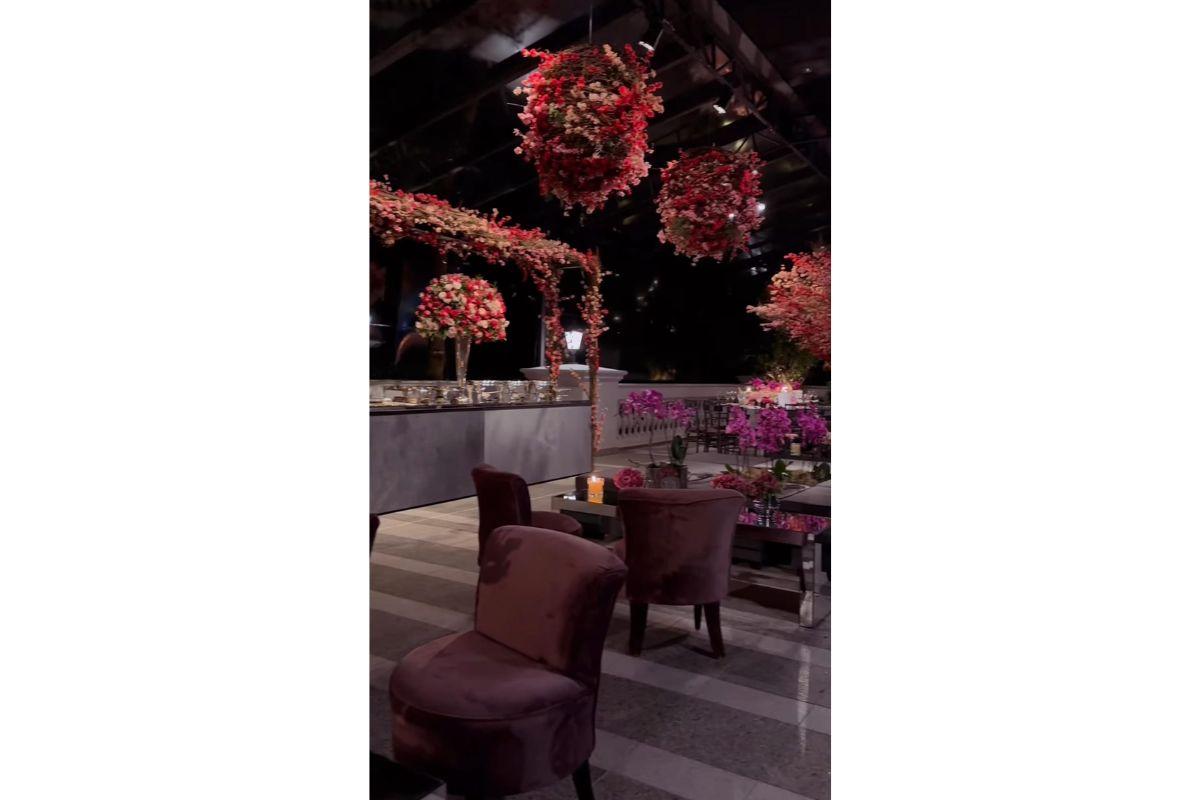 A festa contou com uma decoração especial