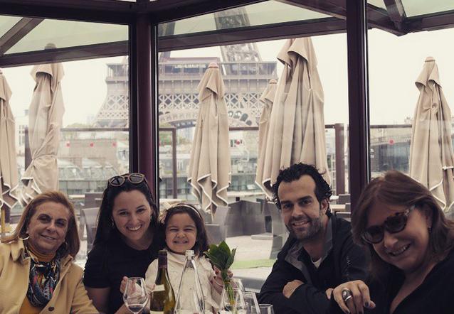 Neusa Saab, Mariana Belém, Laura, Cristiano Saab e Fafá de Belém