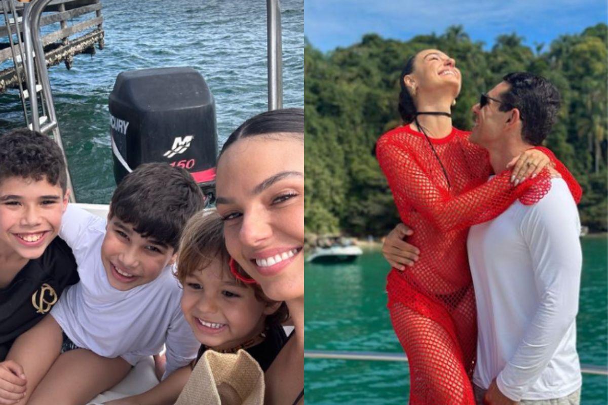 Isis Valverde comemora aniversário de Marcus Buaiz