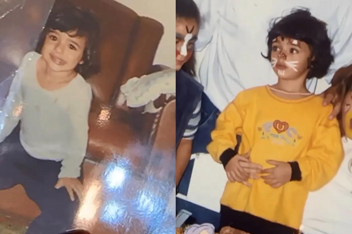 Bruna Biancardi quando era criança