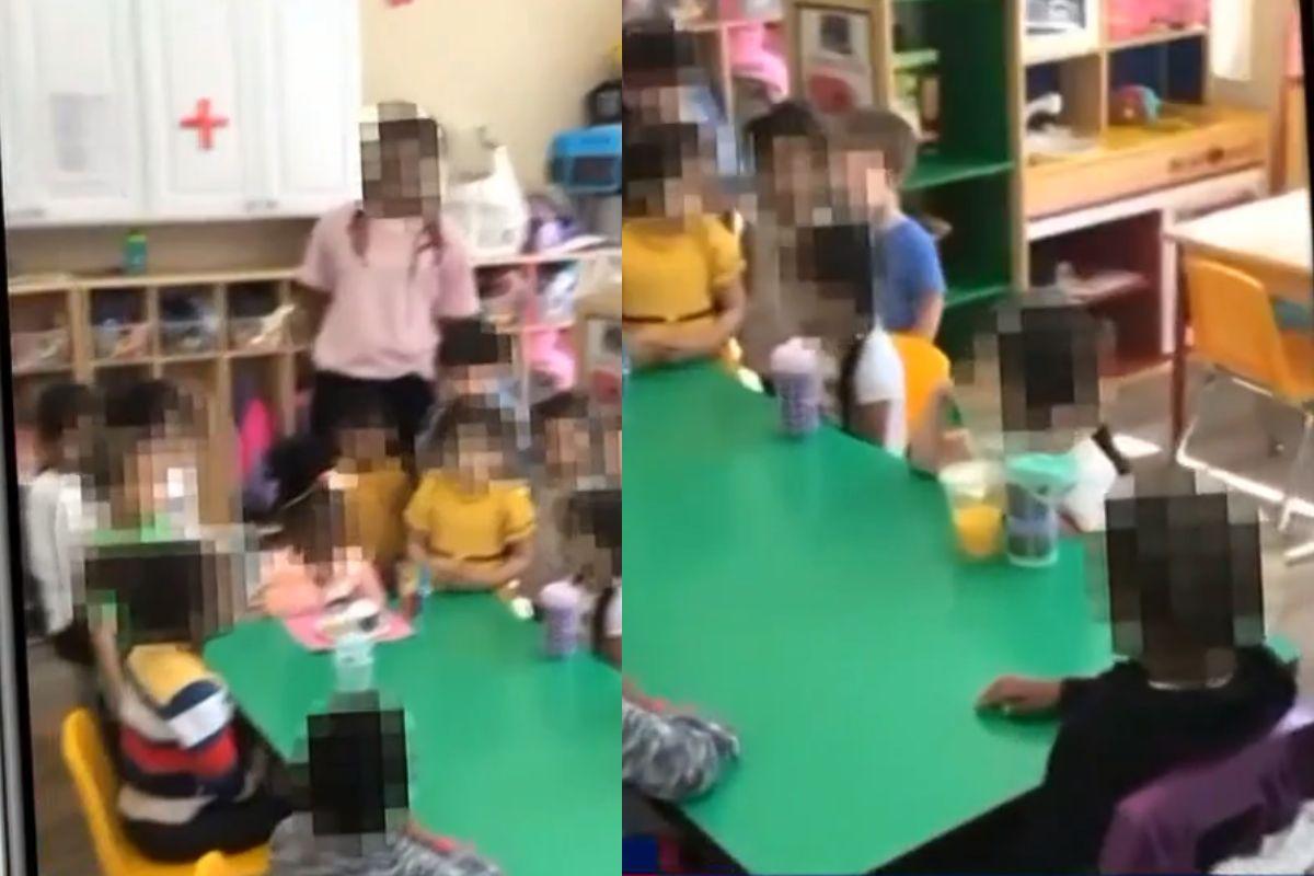 Crianças na festa da sala enquanto Sean esta amarrado na cadeira