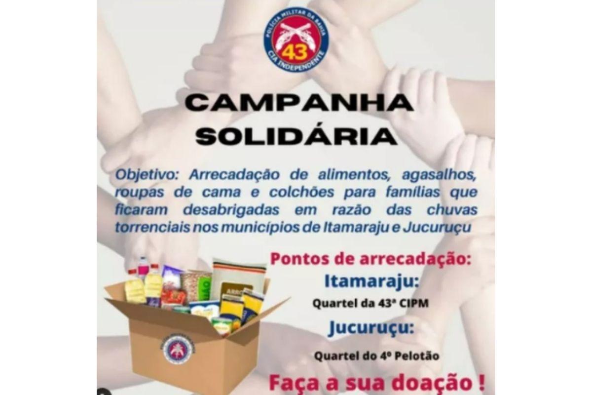 Doações para famílias na Bahia