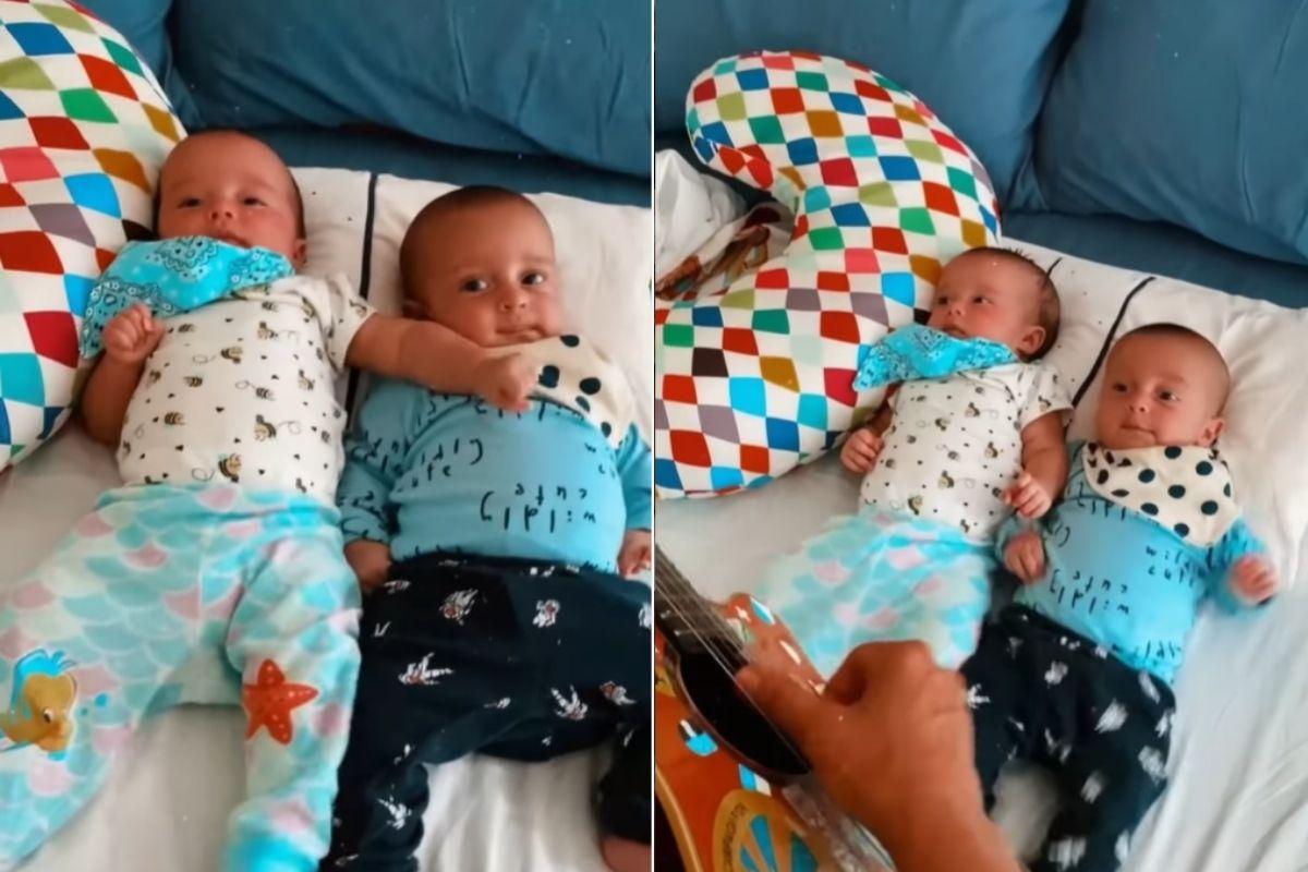 Lan Lahn aparece cantando para as filhas