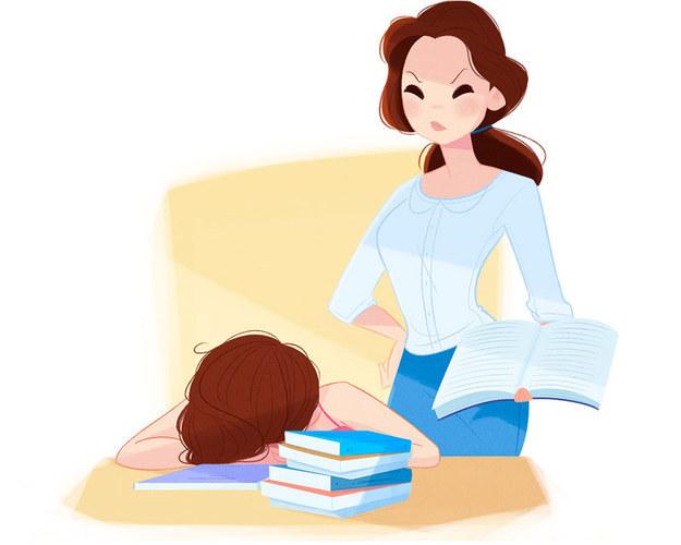 Bela Vida de mãe: Bela é uma dedicada mãe que ensina seus filhos em casa, mas ela acha bem mais difícil dar aula para seus filhos do que para a Fera, que diz, para sua ira: “Eu só era um bom aluno porque achava você bonitona, Bela”.