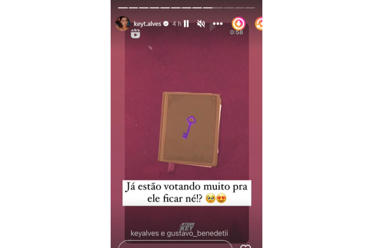 Irmã de Key Alves pede para Gustavo ficar na casa