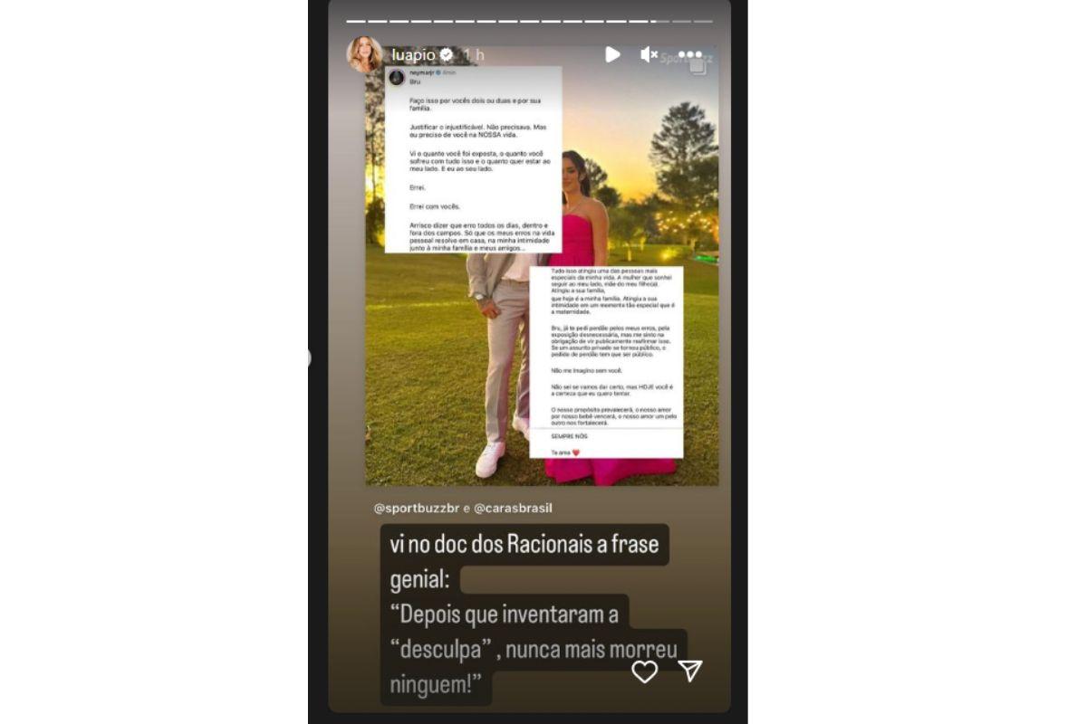 Luana Piovani criticou Neymar