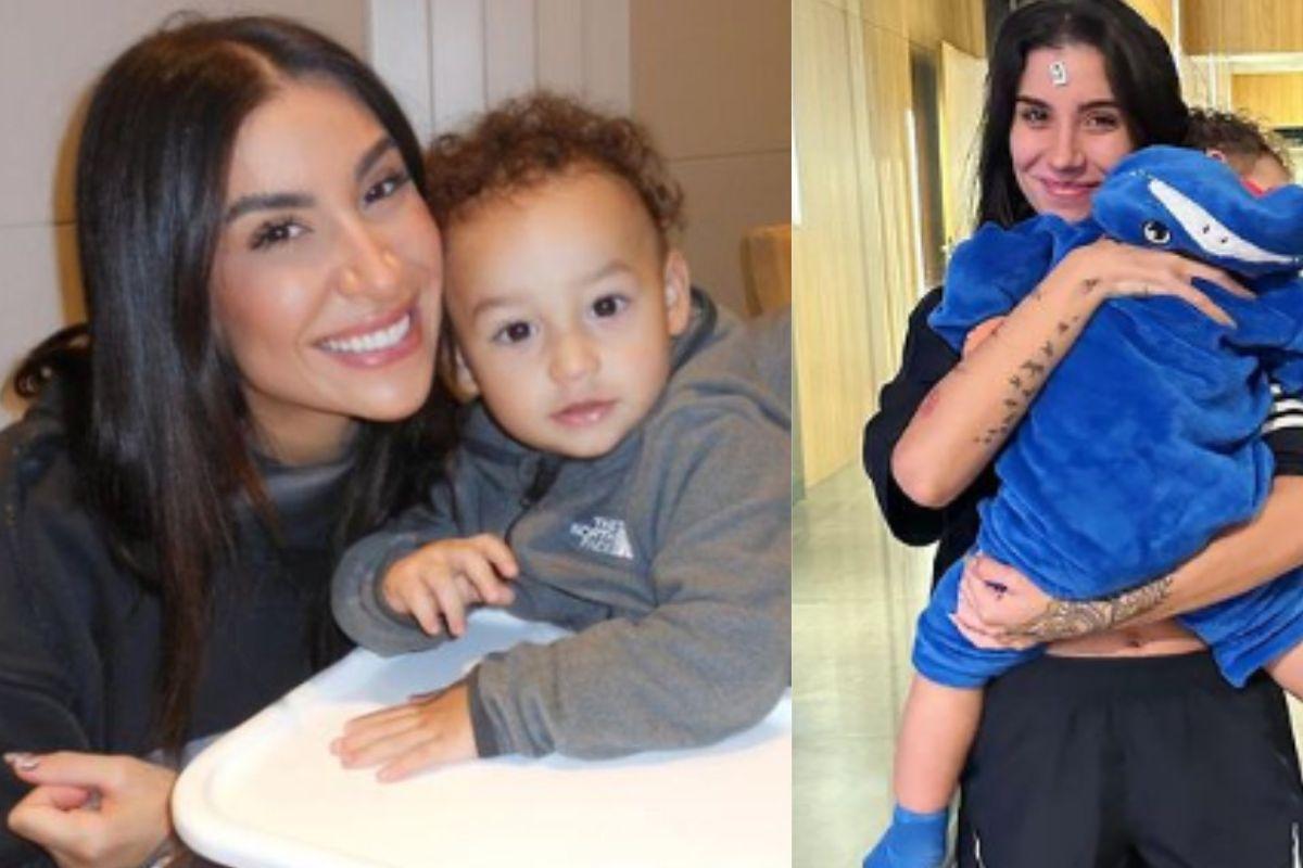 Bianca compartilhou com os seguidores momentos de brincadeira com o filho