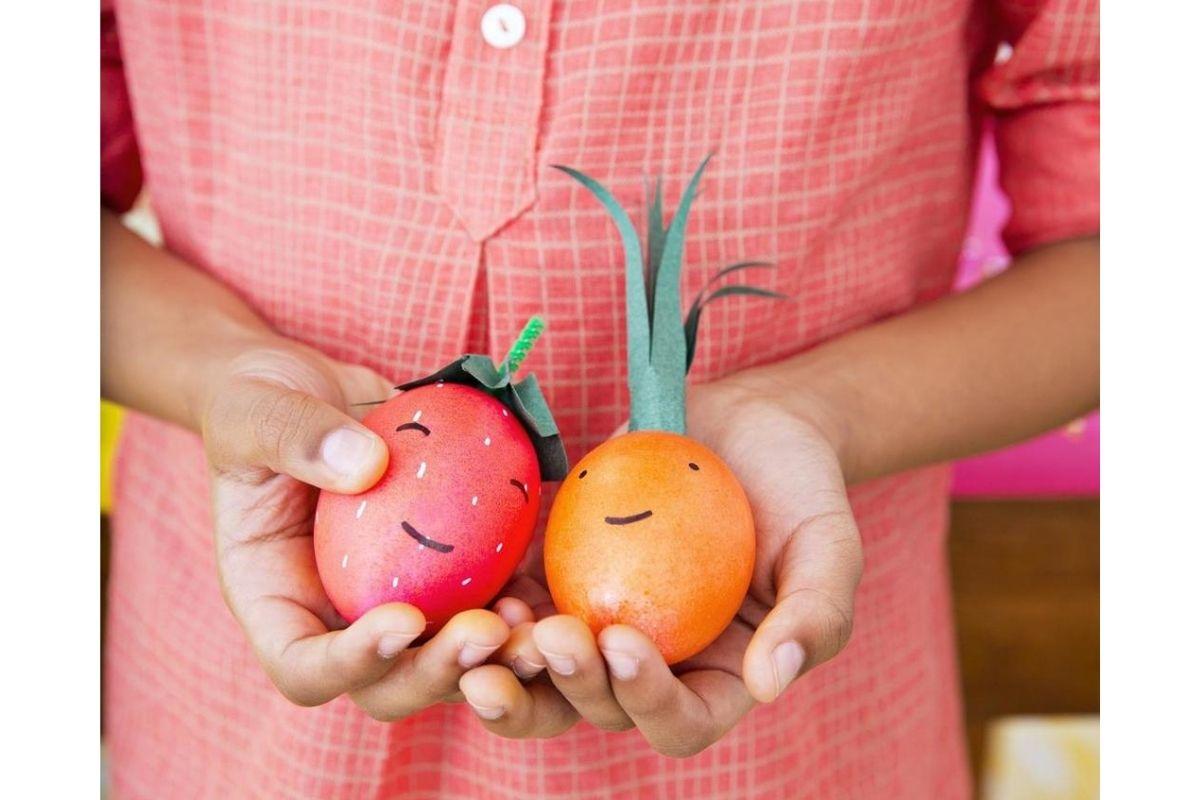 Ovo de páscoa que parece fruta