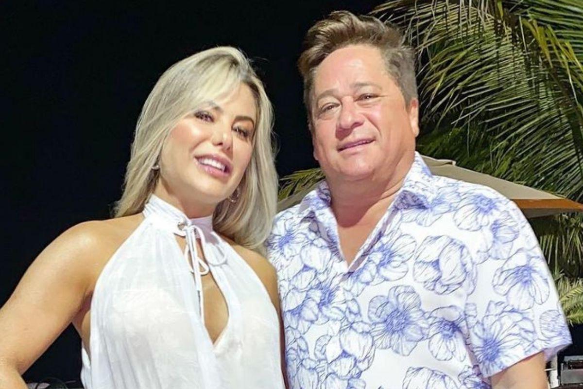 Poliana Rocha e seu marido, o cantor sertanejo Leonardo