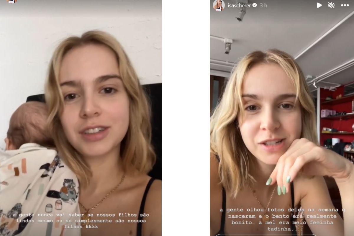 Isa Scherer fala sobre aparência dos filhos