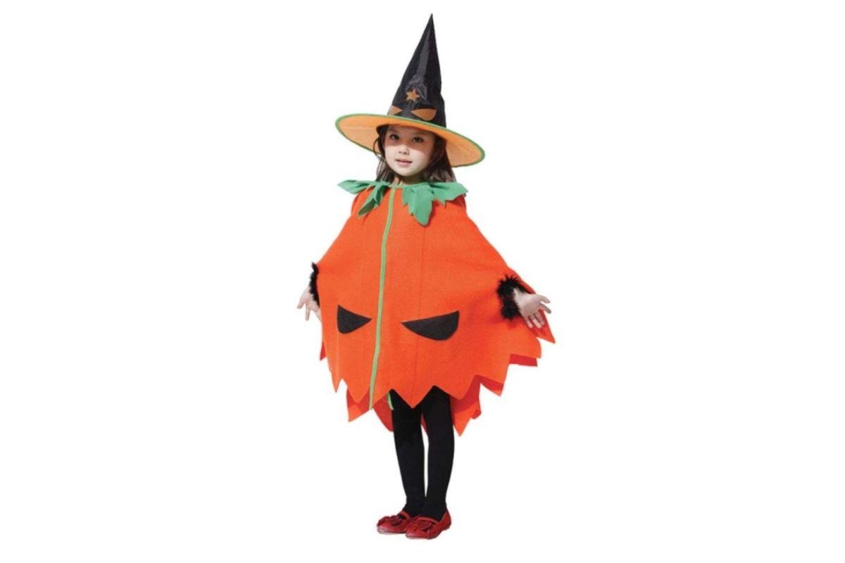 Fantasia infantil para Halloween de Abóbora