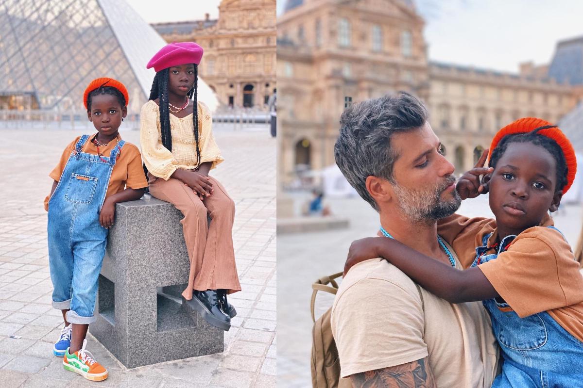 Giovanna Ewbank mostra fotos da viagem em Paris com Bruno Gagliasso, Titi, Bless e Zyan