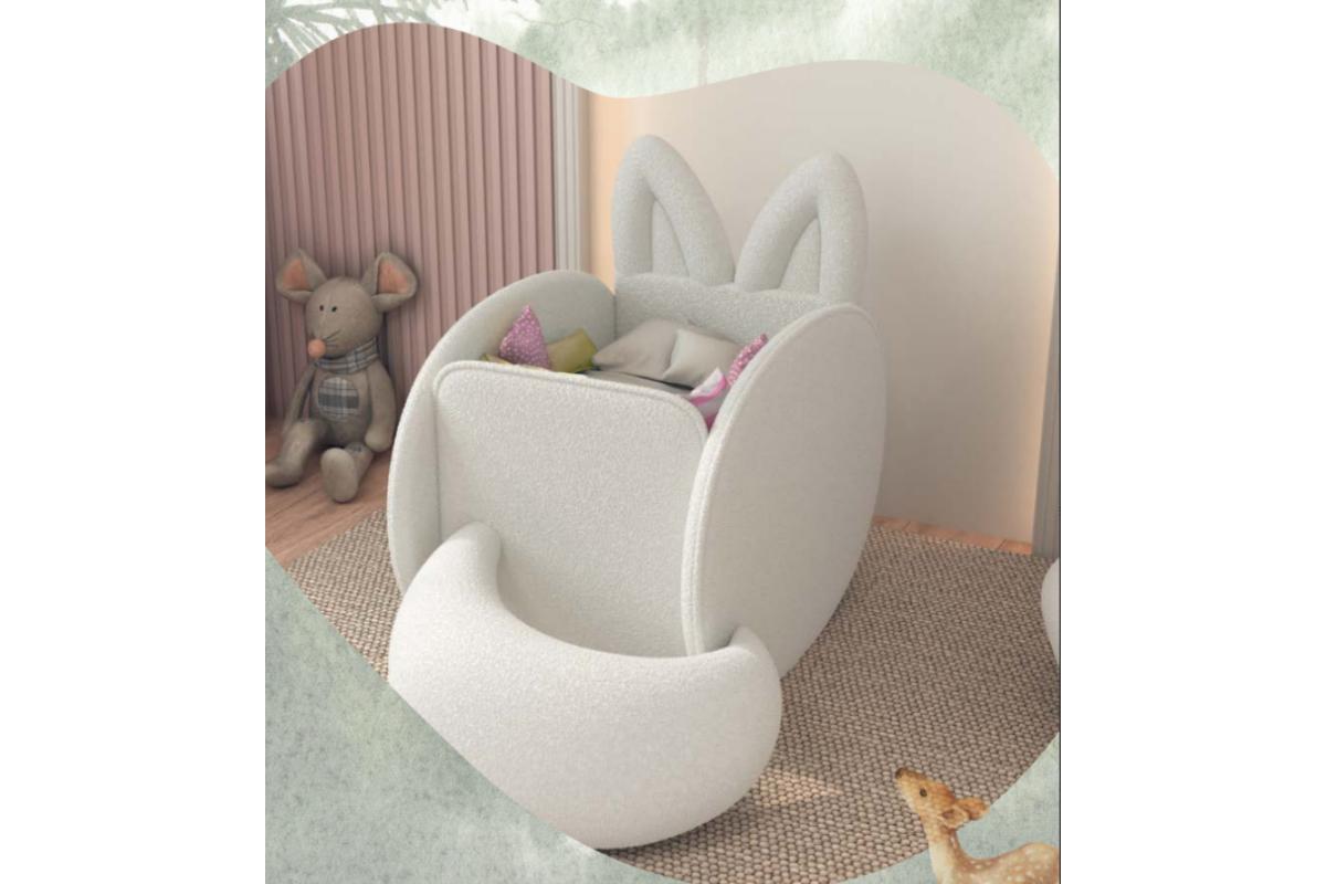 O berço Forest do Studio Kaju pode se tornar balanço também