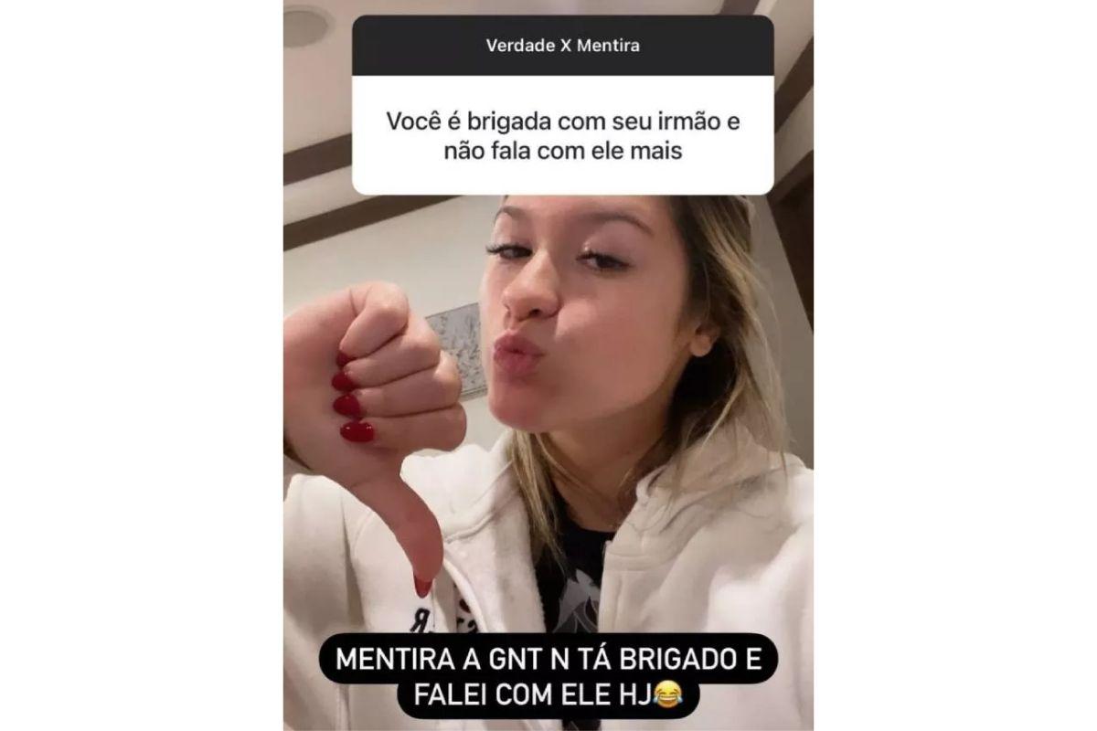 Marina esclareceu a situação no Instagram