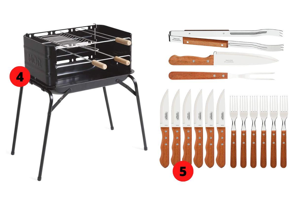 Presenteie sei pai com uma churrasqueira ou um kit churrasco